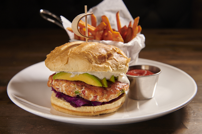 King Of Scotland Fresh Salmon Burger